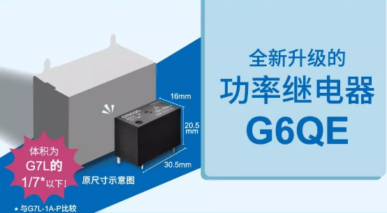 歐姆龍大功率繼電器G6QE系列，解決你的高能需求